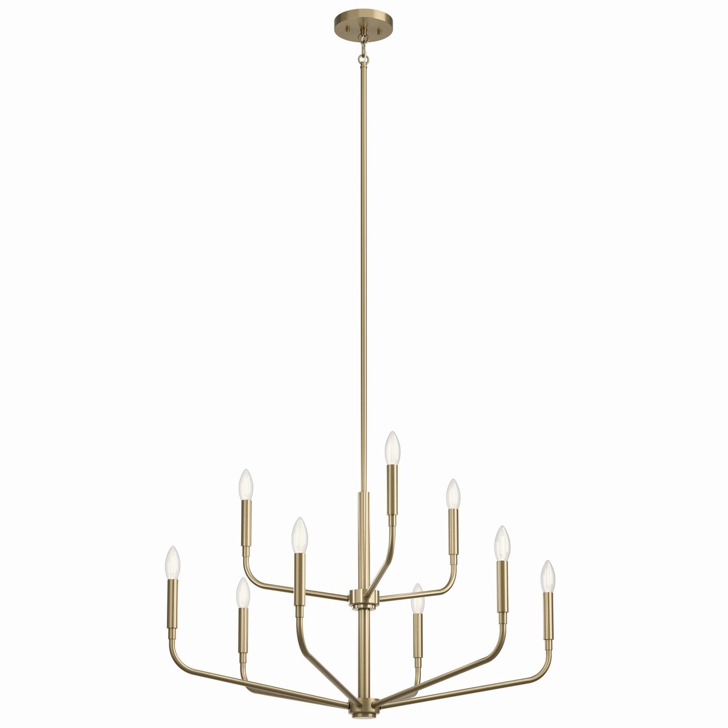 Madden Nine Light Chandelier in Champagne Bronze