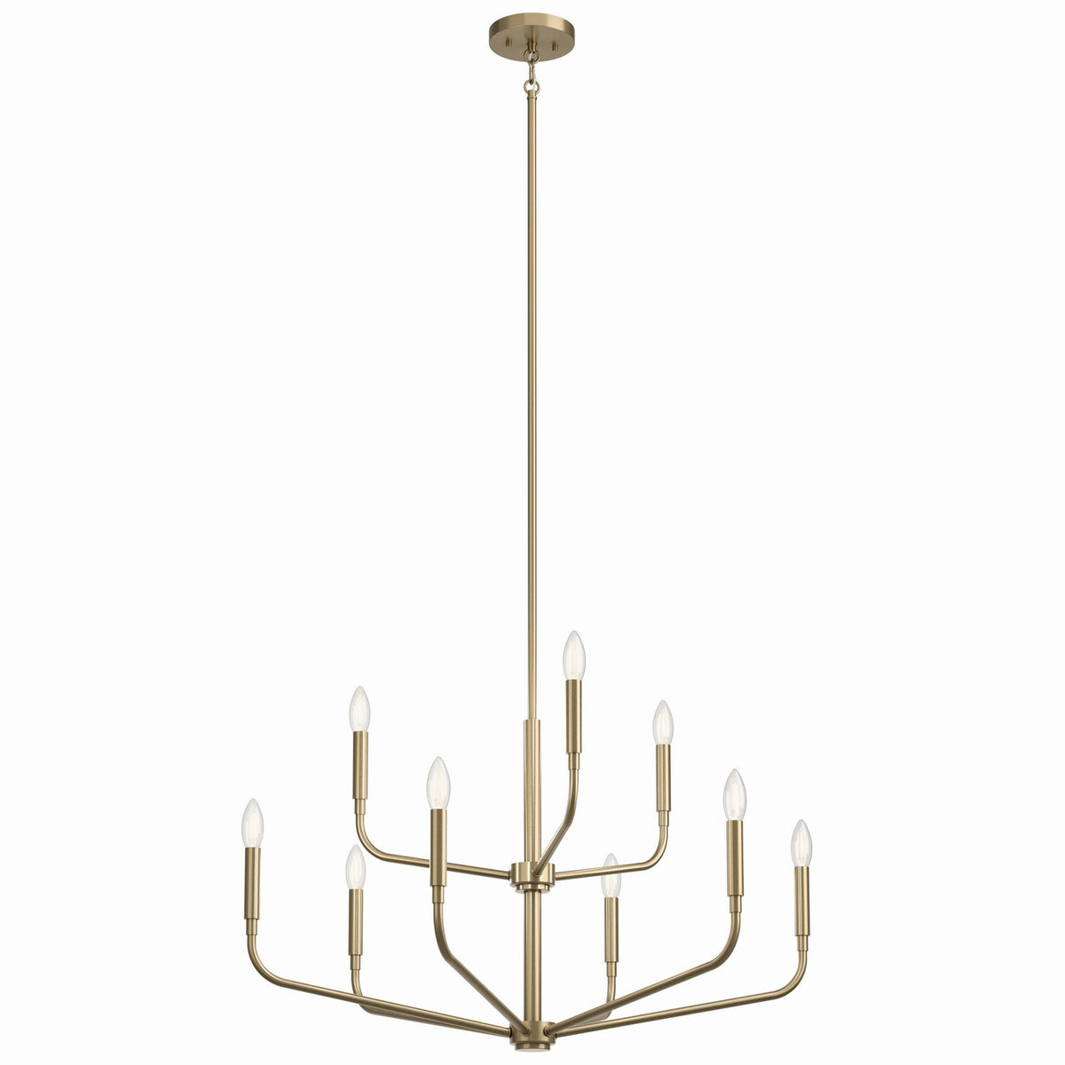 Madden Nine Light Chandelier in Champagne Bronze