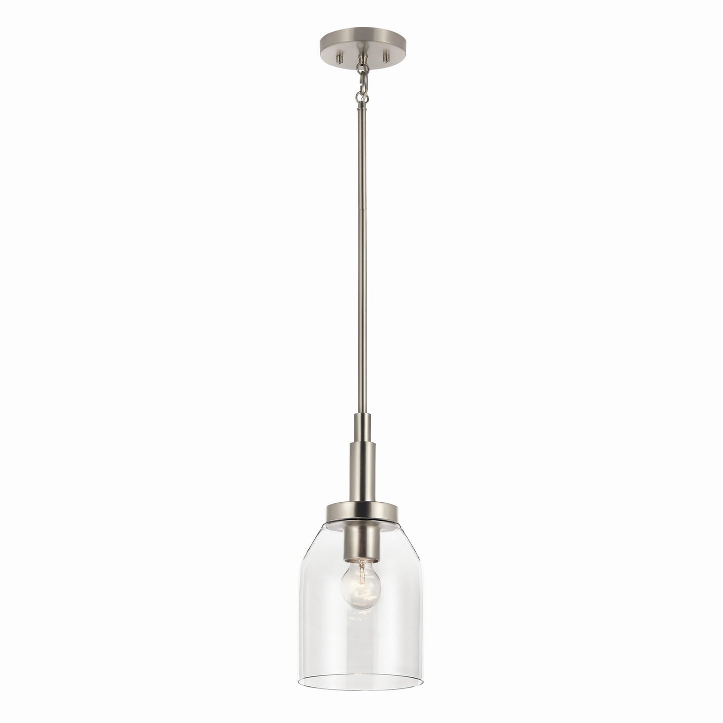 Madden One Light Mini Pendant in Brushed Nickel