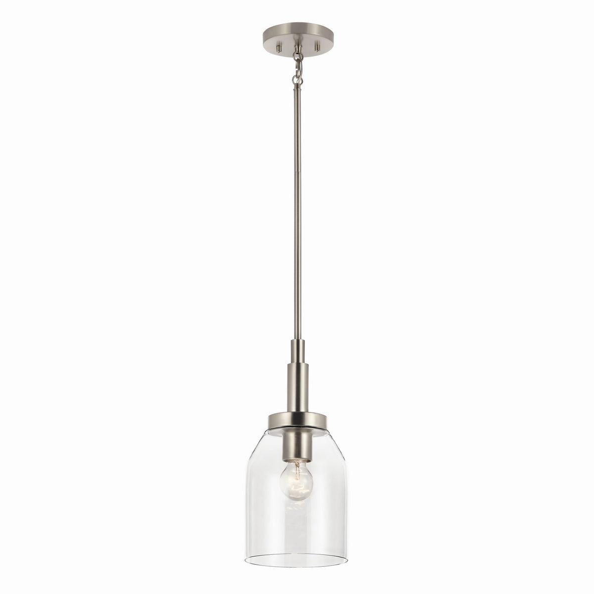 Madden One Light Mini Pendant in Brushed Nickel