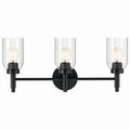 Madden Three Light Vanity in Black