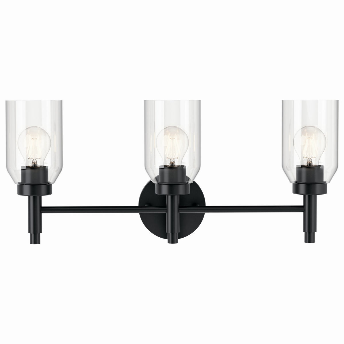 Madden Three Light Vanity in Black
