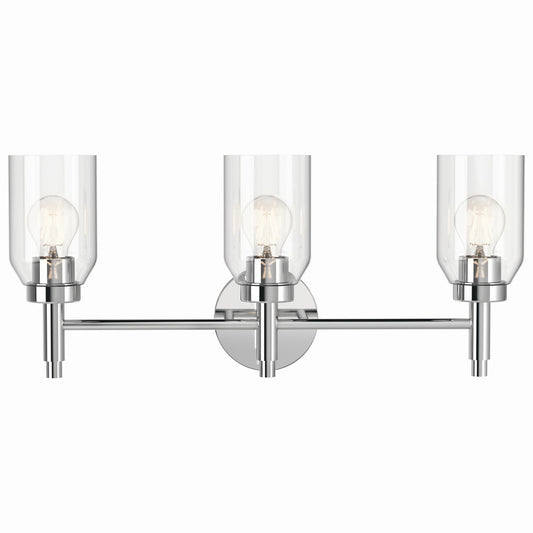 Madden Three Light Vanity in Chrome