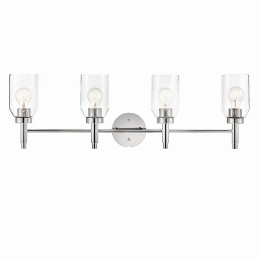 Madden Four Light Vanity in Chrome