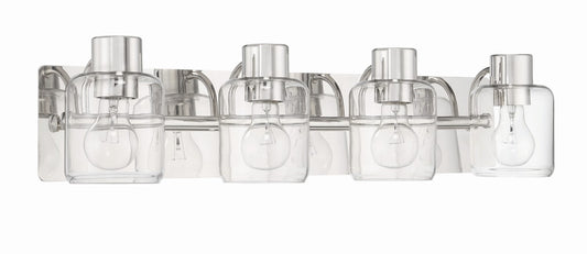 Rori Four Light Vanity in Polished Nickel