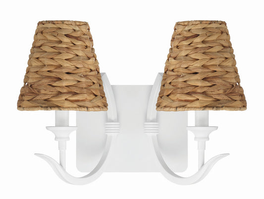 Kokomo Two Light Wall Sconce in Matte White