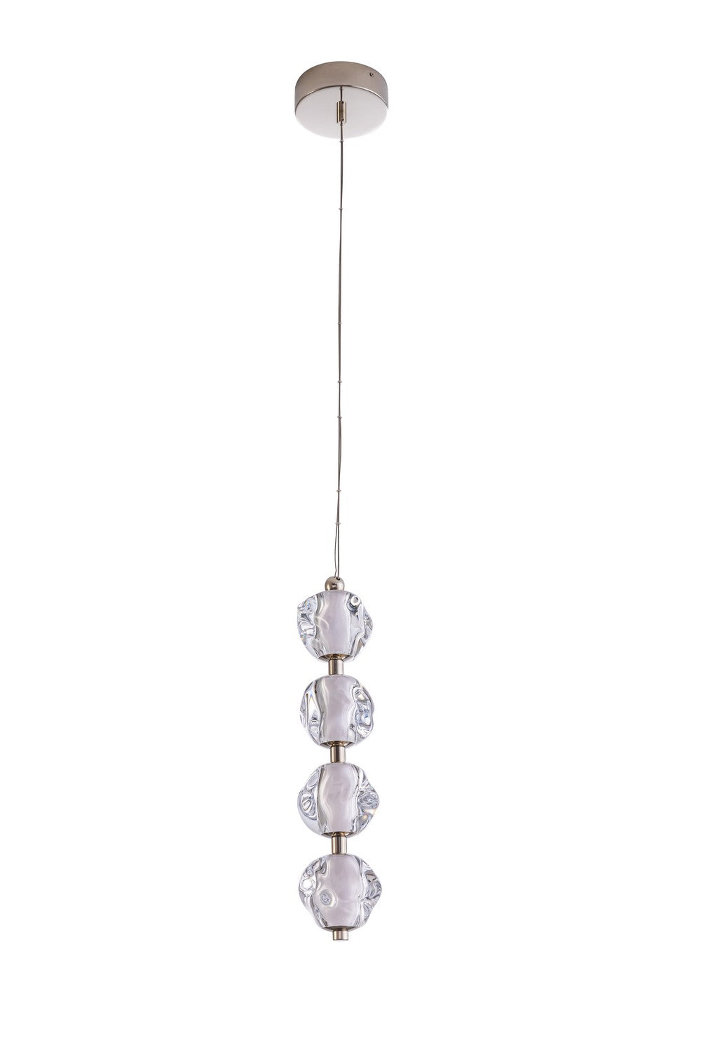 Jackie LED Pendant in Polished Nickel