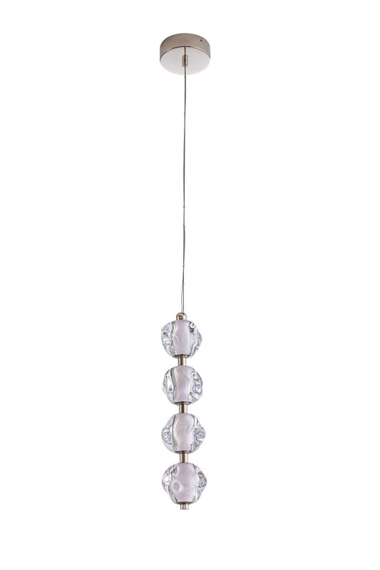 Jackie LED Pendant in Polished Nickel