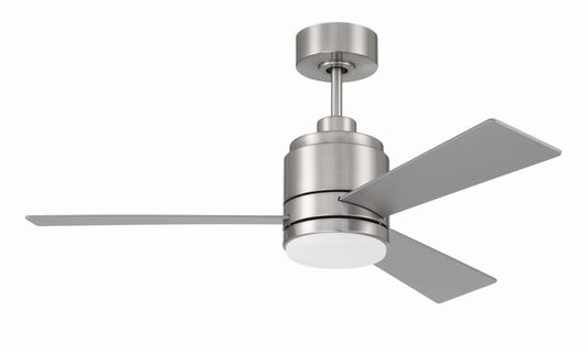 McCoy 42 3 Blade 42" Ceiling Fan in Brushed Polished Nickel