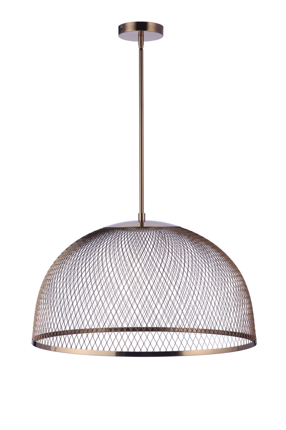 Sculptural Statement Pendants LED Pendant in Satin Brass