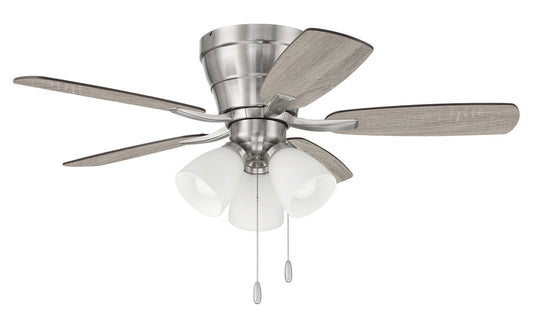 Wheeler 42 3-Light 42" Ceiling Fan in Brushed Polished Nickel