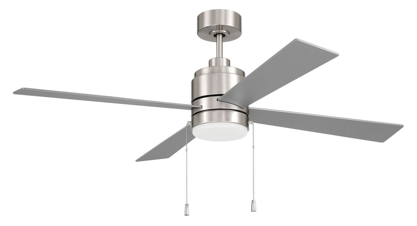 McCoy 52 4 Blade with Pull Chains 52" Ceiling Fan in Brushed Polished Nickel