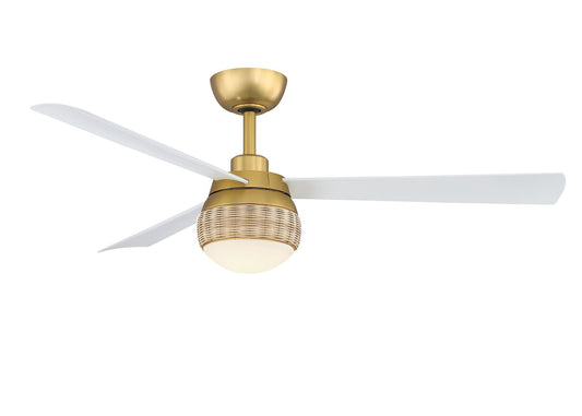 Paget 52" Ceiling Fan in Brushed Satin Brass