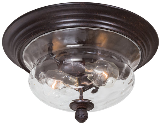 Merrimack Two Light Flush Mount in Corona Bronze