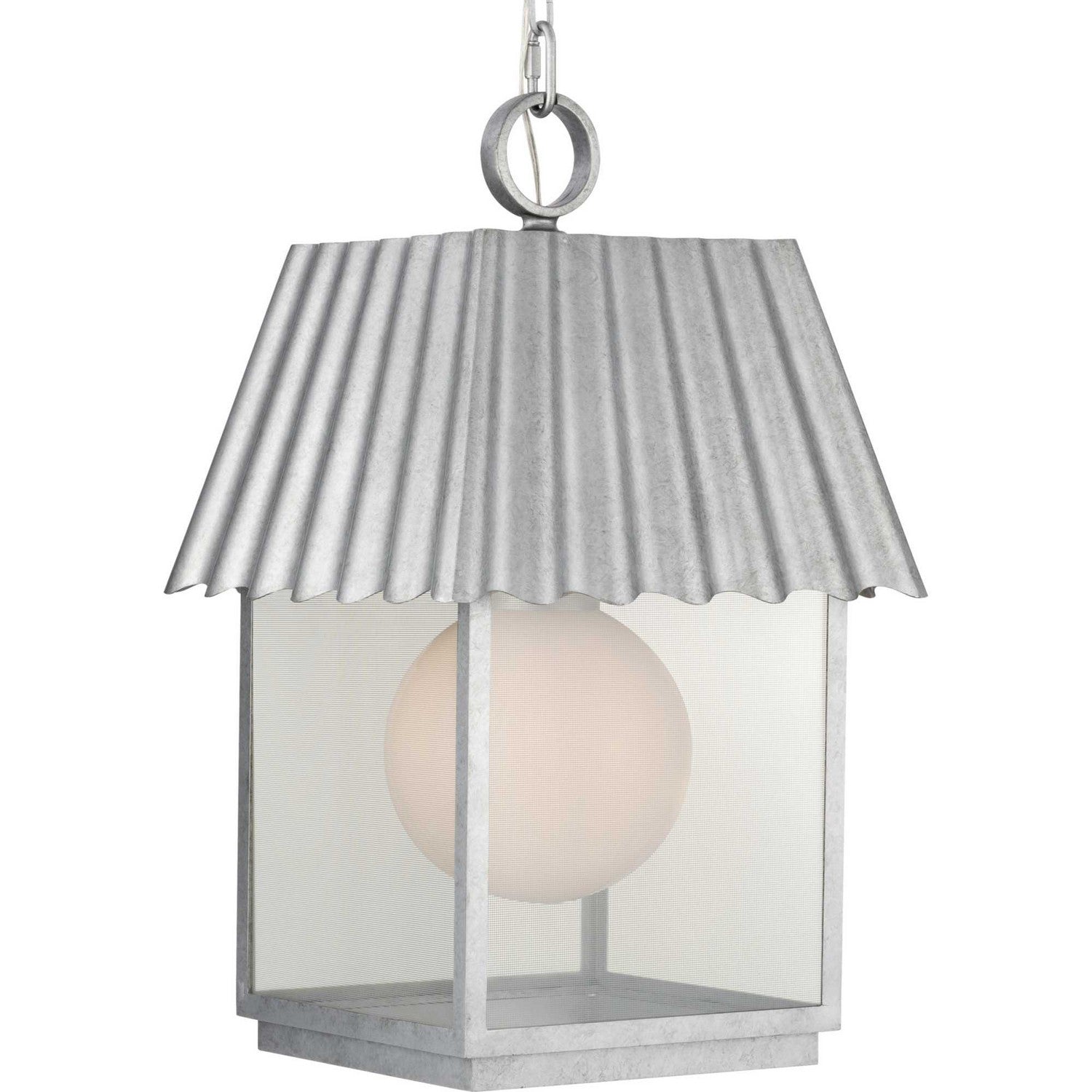 Progress Lighting - P550117-141 - One Light Outdoor Hanging Lantern - Point Dume-Hook Pond - Galvanized