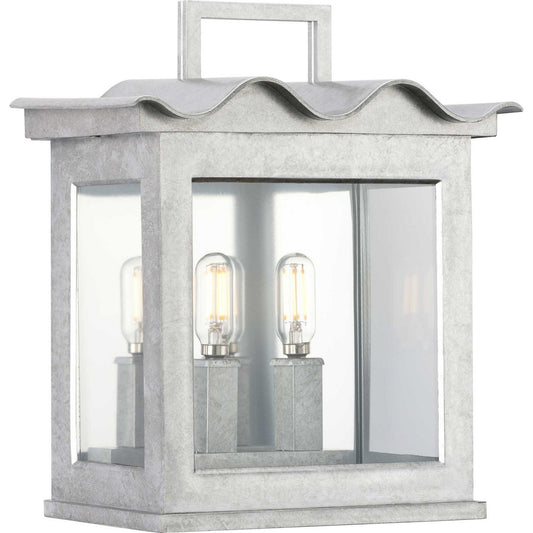Point Dume-Seamoor Two Light Outdoor Wall Lantern in Galvanized