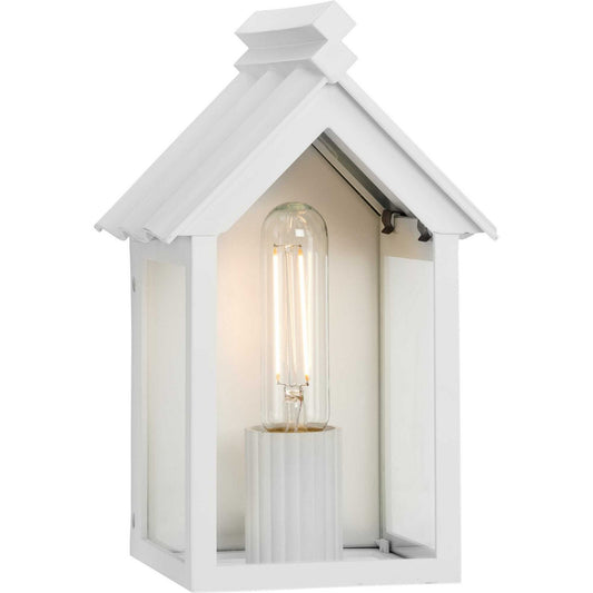 Point Dume-Dunemere One Light Outdoor Wall Lantern in Shelter White