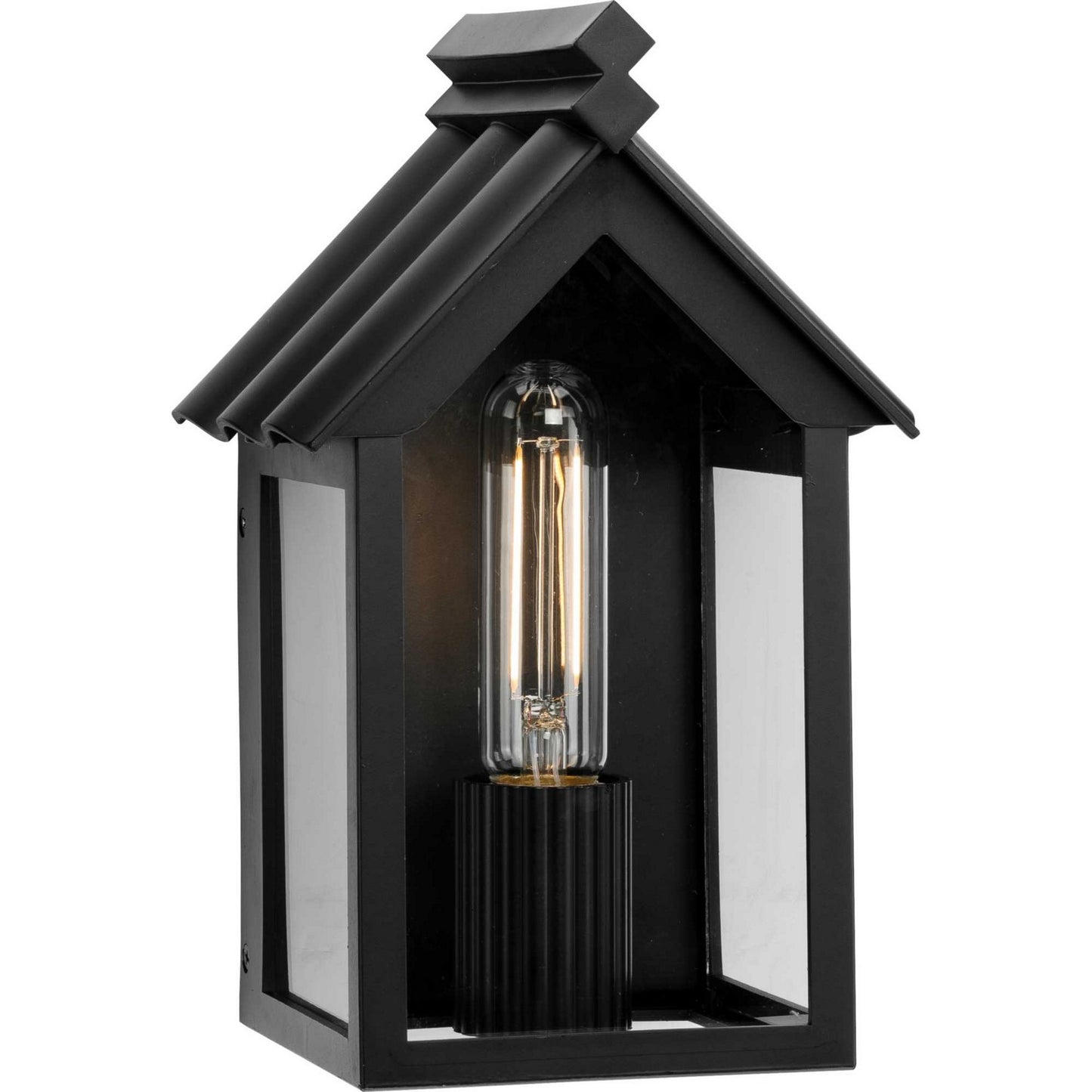 Point Dume-Dunemere One Light Outdoor Wall Lantern in Matte Black
