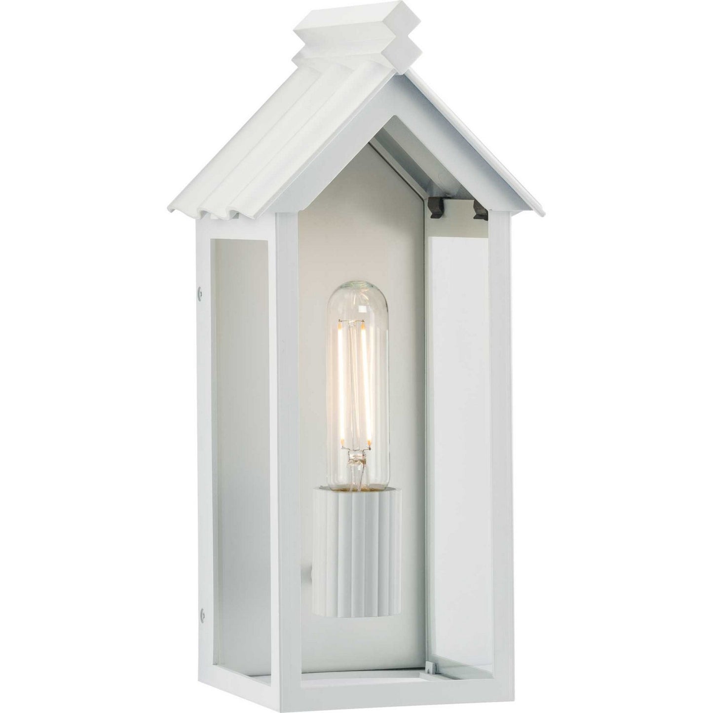 Point Dume-Dunemere One Light Outdoor Wall Lantern in Shelter White