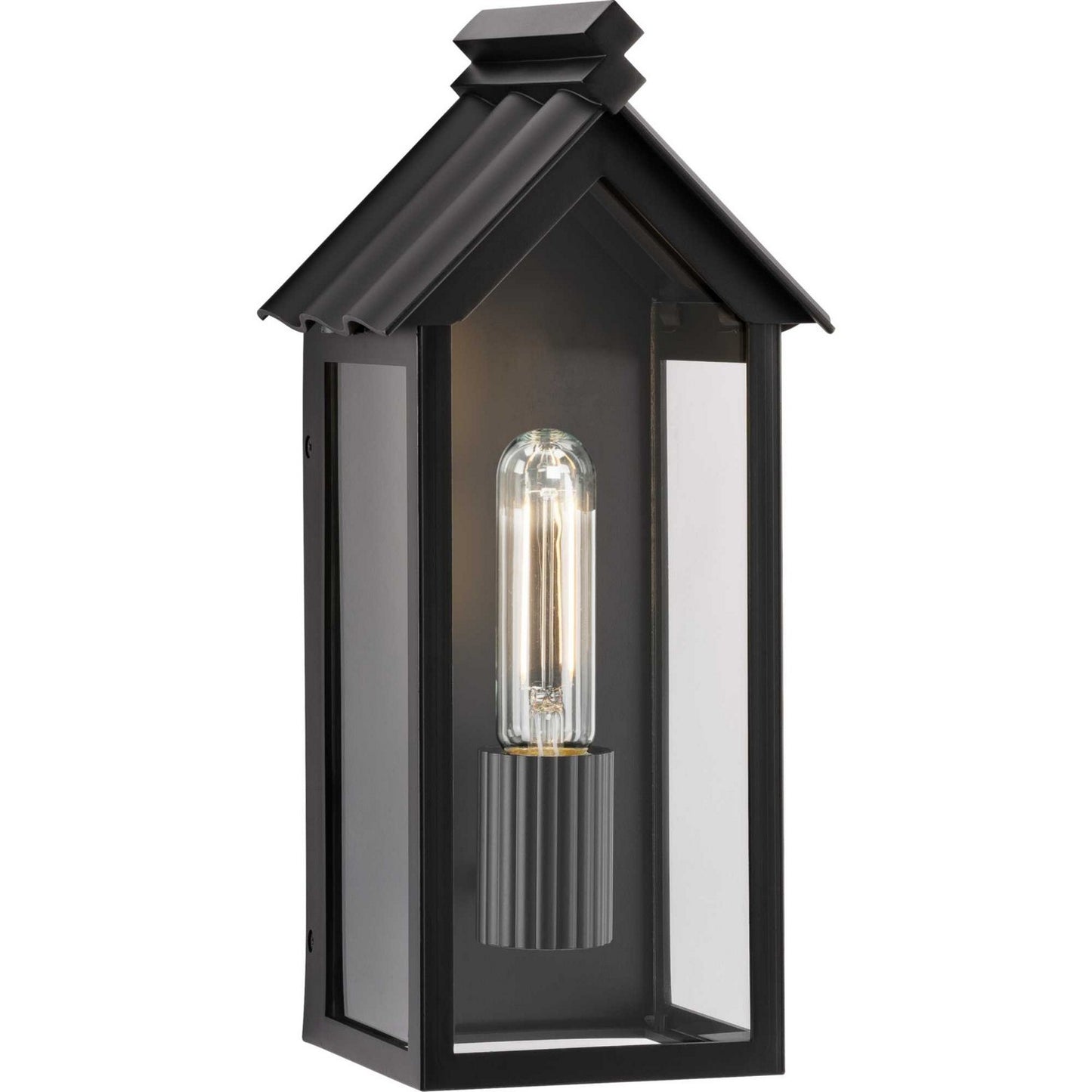 Point Dume-Dunemere One Light Outdoor Wall Lantern in Matte Black