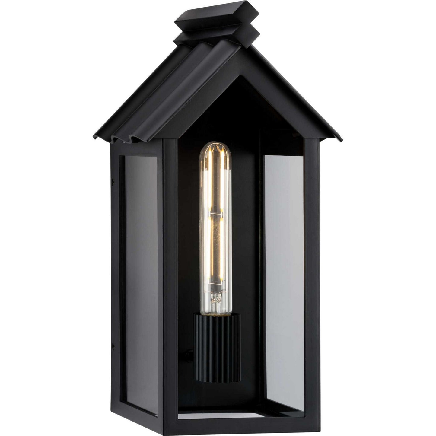 Point Dume-Dunemere One Light Outdoor Wall Lantern in Matte Black