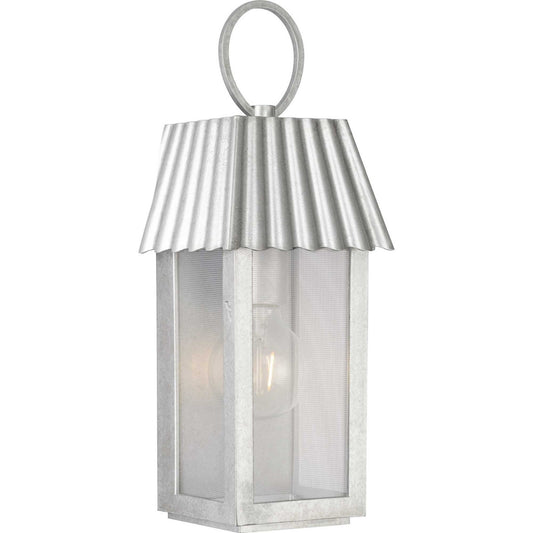 Point Dume-Hook Pond One Light Outdoor Wall Lantern in Galvanized Finish
