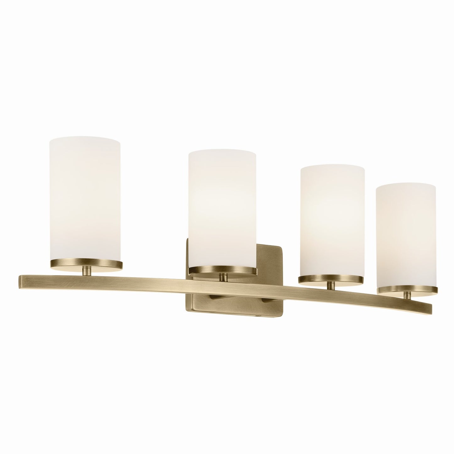 Crosby Four Light Bath in Natural Brass