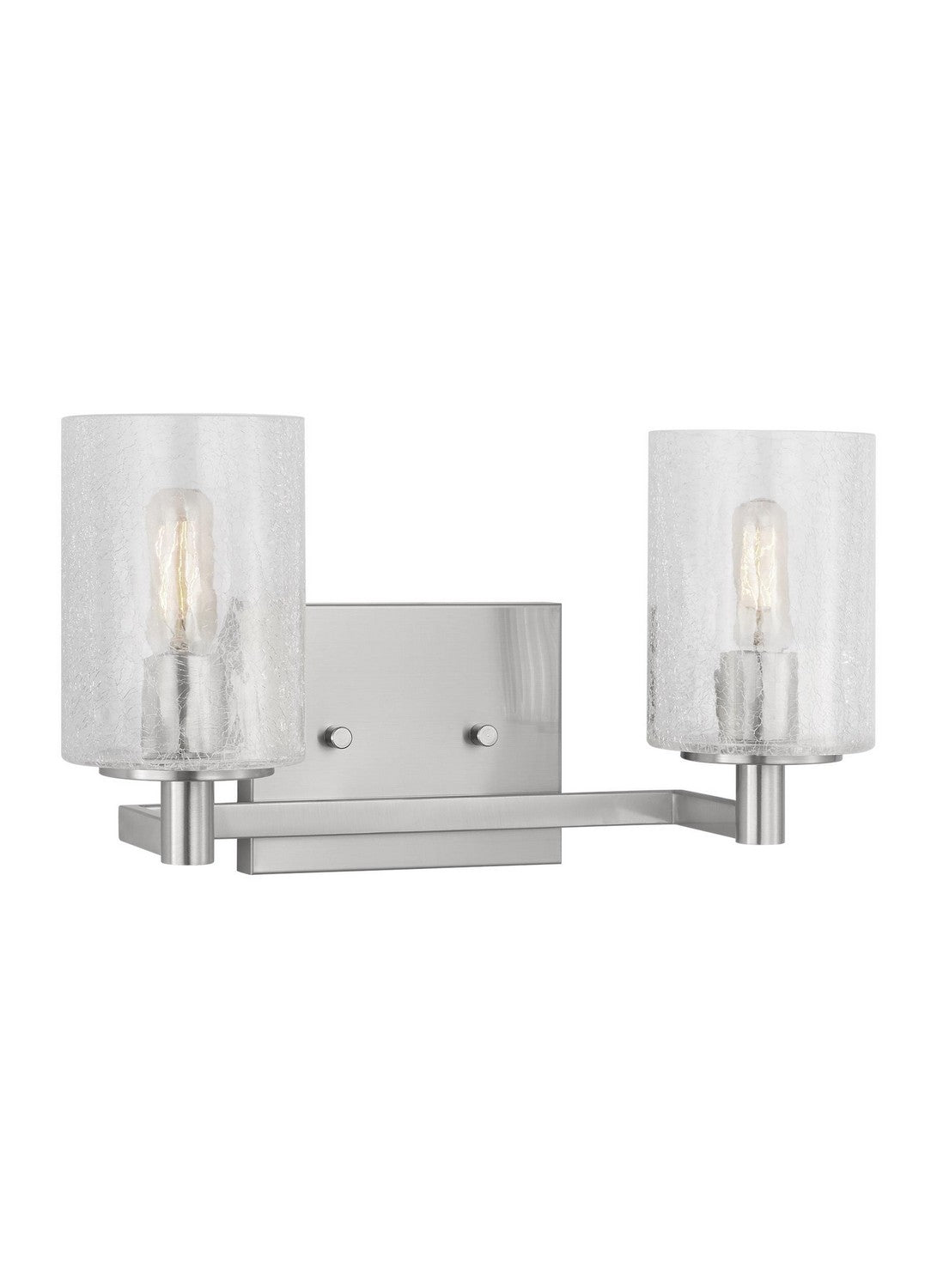 Parker Two Light Wall / Bath in Brushed Steel