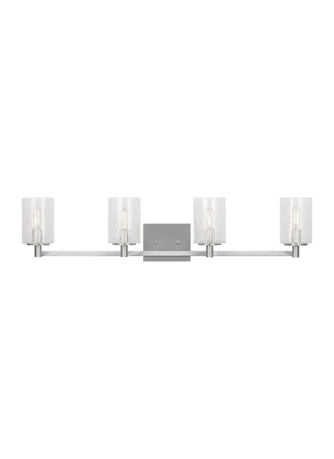 Parker Four Light Wall / Bath in Brushed Steel