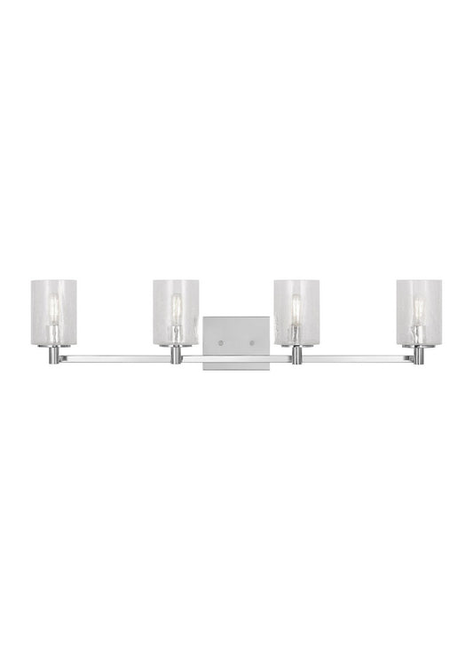 Generation Lighting - GLV1034CH - Four Light Wall / Bath - Parker - Chrome