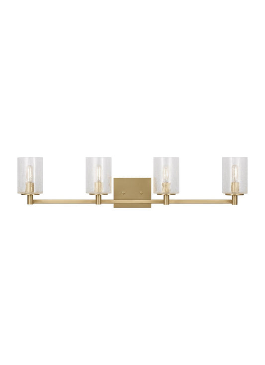 Generation Lighting - GLV1034SB - Four Light Wall / Bath - Parker - Satin Bronze
