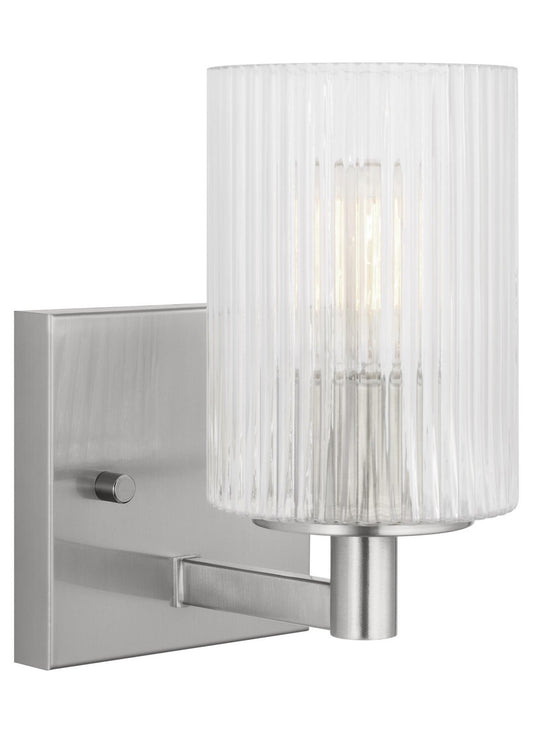 Lando One Light Wall / Bath Sconce in Brushed Steel