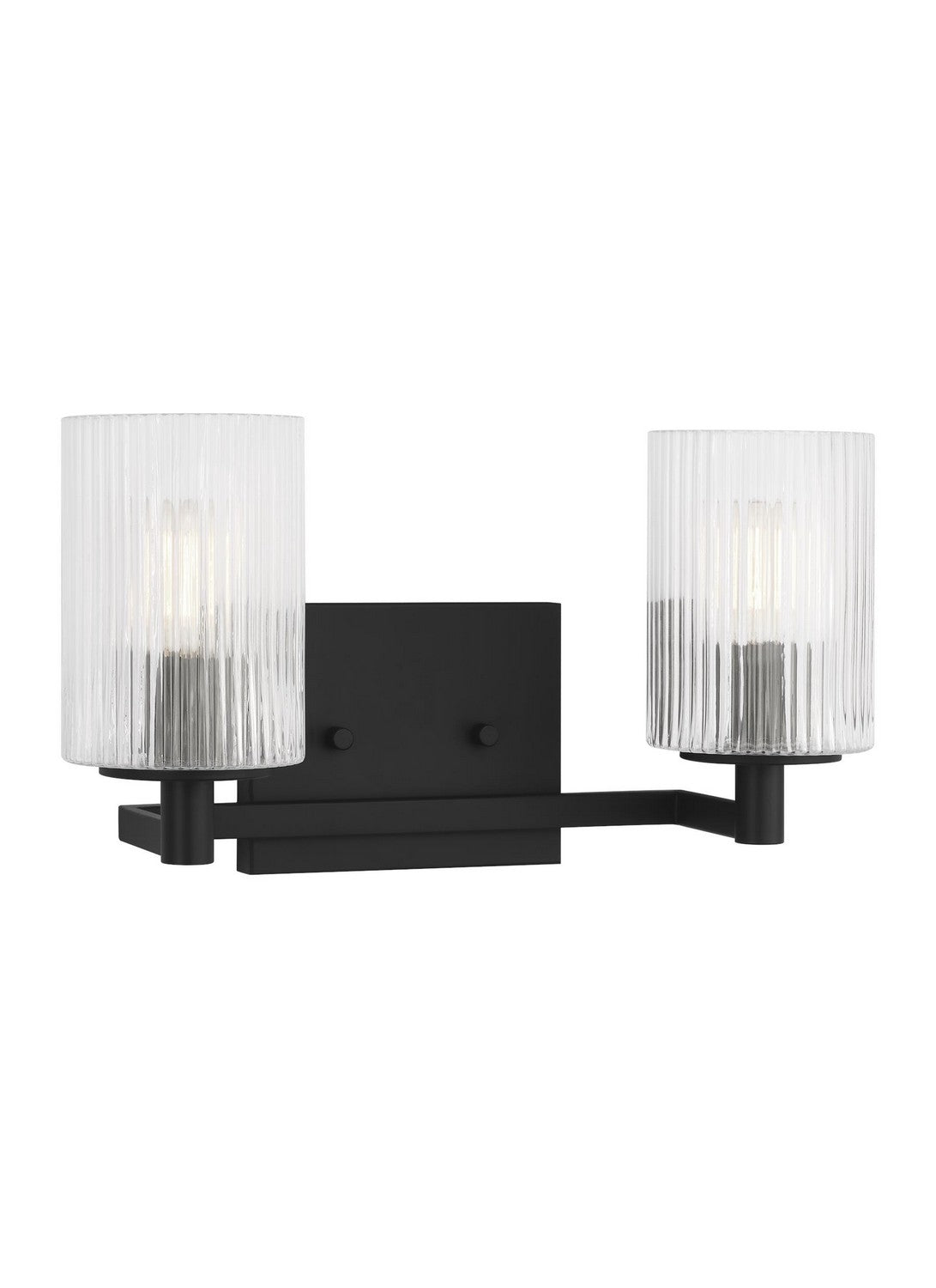 Lando Two Light Wall / Bath in Midnight Black
