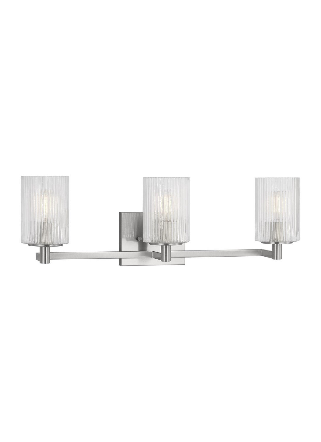 Lando Three Light Wall / Bath in Brushed Steel