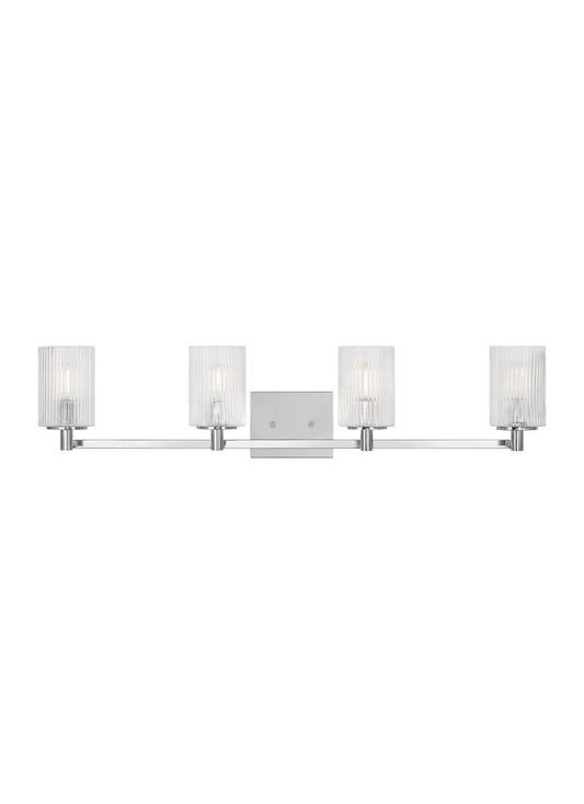 Generation Lighting - GLV1044CH - Four Light Wall / Bath - Lando - Chrome