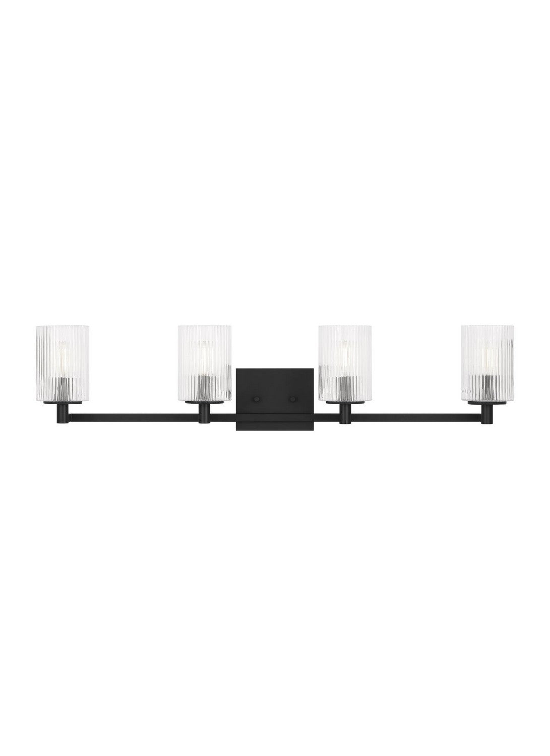 Lando Four Light Wall / Bath in Midnight Black