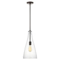 Arilda One Light Pendant in Midnight Black
