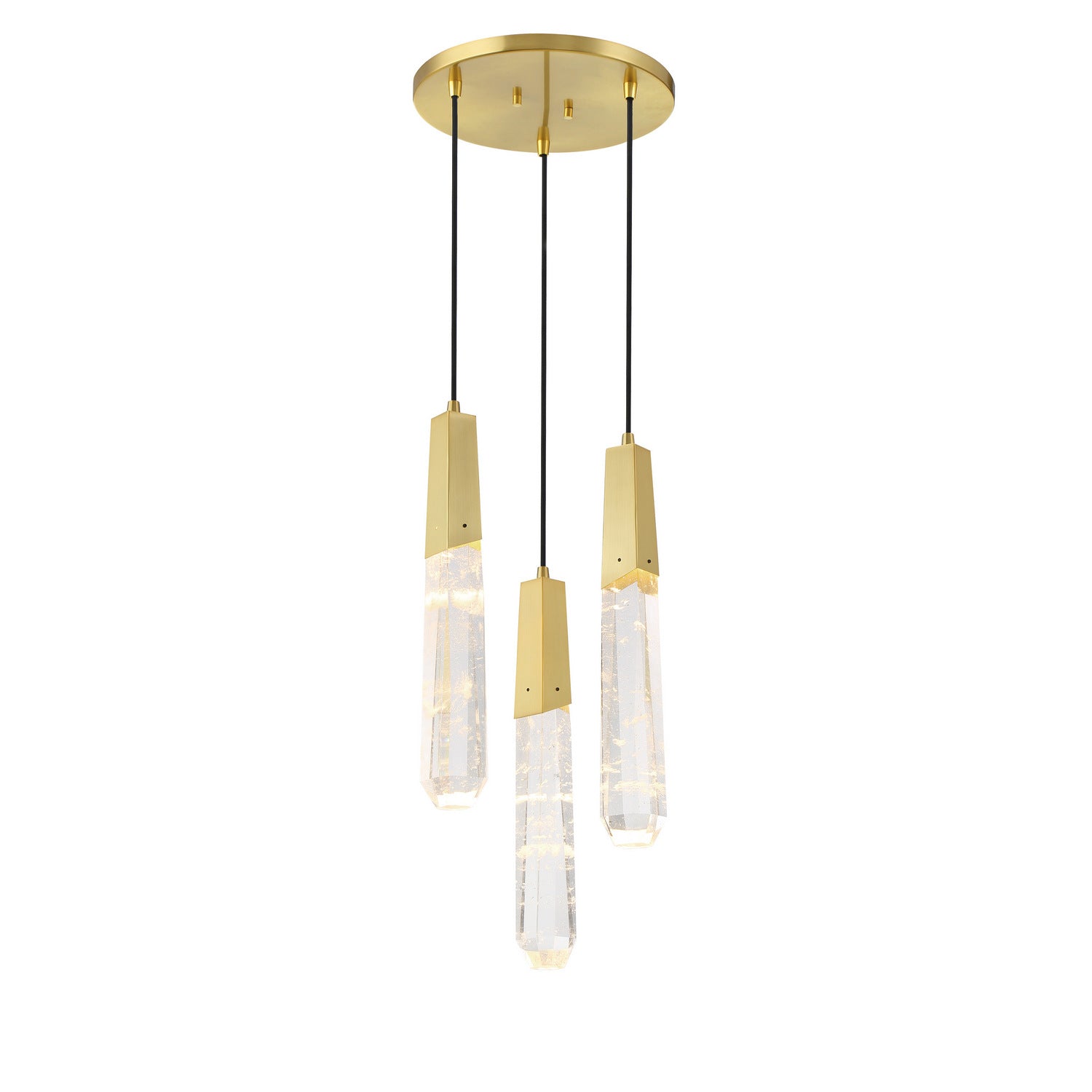 George Kovacs - P1284-859-L - LED Pendant - Drifting Droplets - Brushed Brass