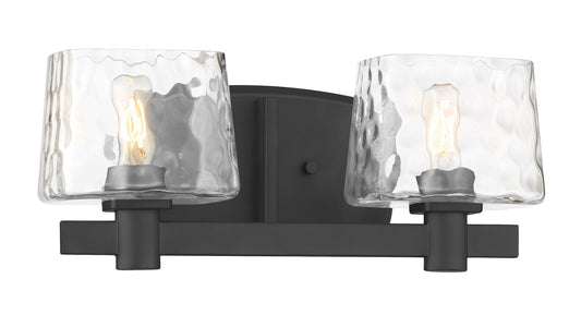 Drysdale Two Light Bath Vanity in Coal Black