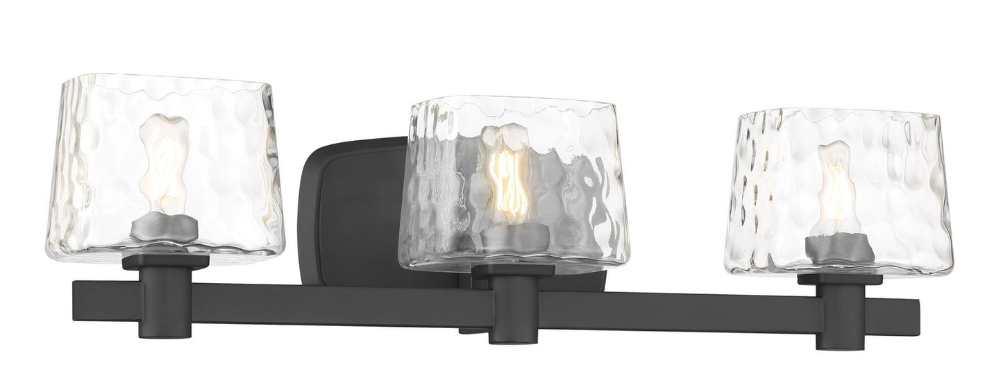 Drysdale Three Light Bath Vanity in Black Coal