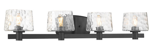 Drysdale Four Light Bath Vanity in Coal Black