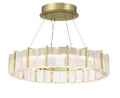 Sevryn LED Pendant Convert to Semi-Flush in Soft Brass