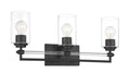 Binsly Three Light Bath Vanity in Coal Black