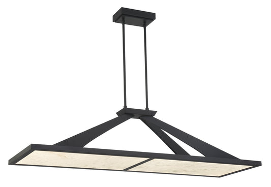 Stiles LED Island Chandelier in Sand Coal Black