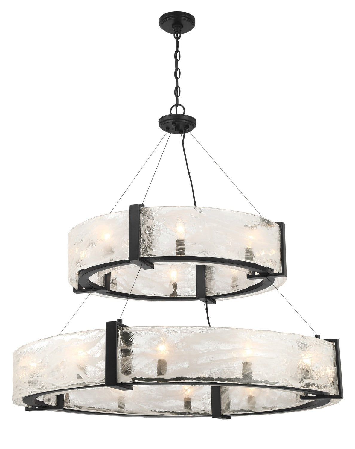 Cloud Break 20 Light Pendant in Coal Black