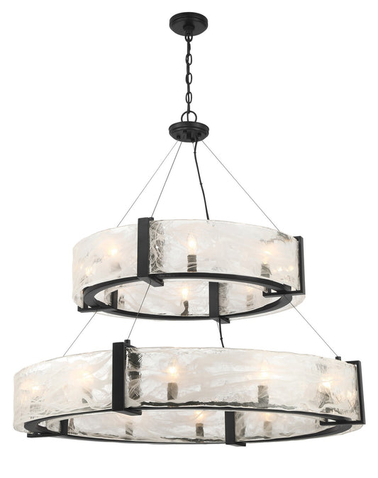 Cloud Break 20 Light Pendant in Coal Black