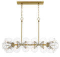 Winter 12 Light Island Chandelier in Soft Brass