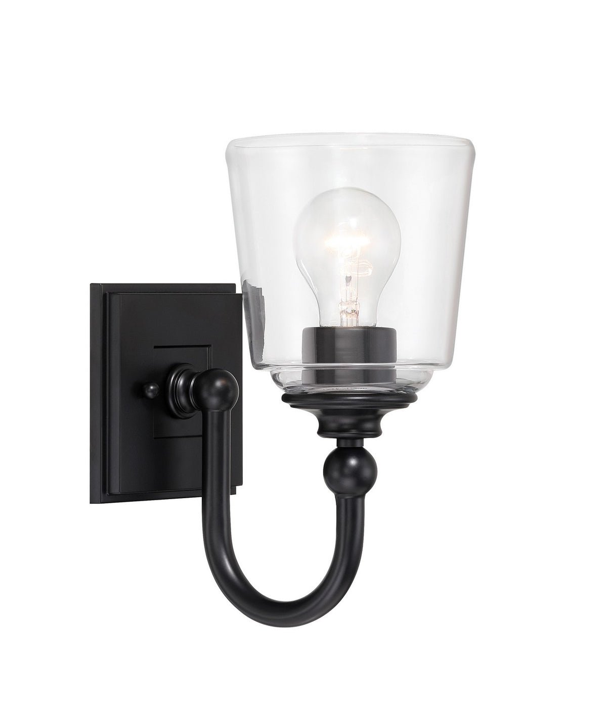 Antonia One Light Bath Vanity in Coal Black