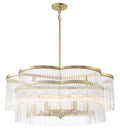 Azura Six Light Pendant in Heirloom Brass
