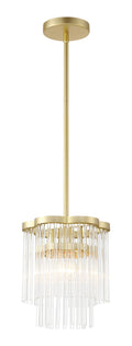 Azura One Light Mini Pendant in Heirloom Brass